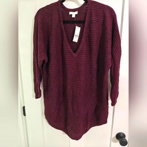 NWT Lightweight Waffle Sweater